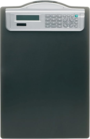 Alco-Albert 5518 – 11 sujetapapeles con calculadora solar, DIN A4, escala, Negro